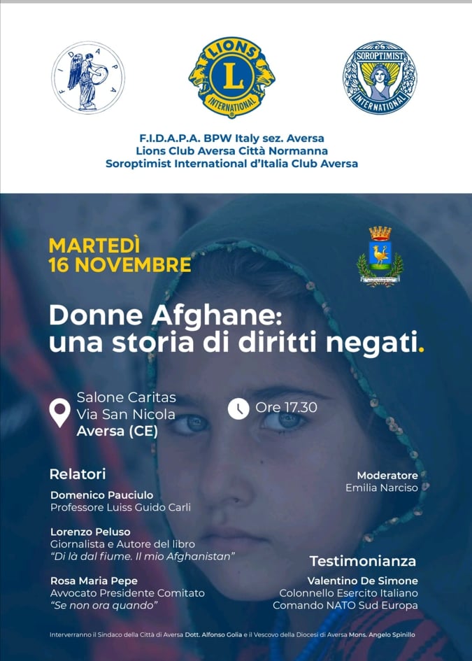 Aversa: convegno Donne Afghane: una storia di diritti negati