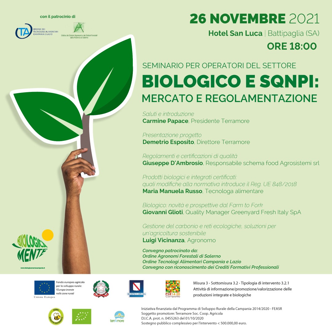 Battipaglia: incontro con agricoltori “Biologico, mercato e regolamentazione”