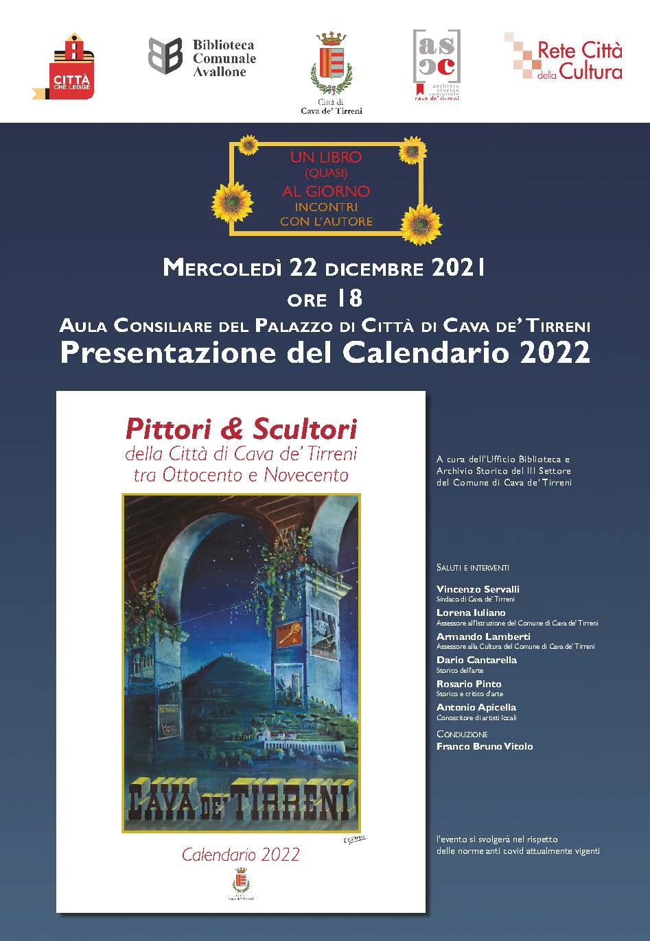 Cava de’ Tirreni: 2 secoli di storia nel calendario artistico 2022, presentazione