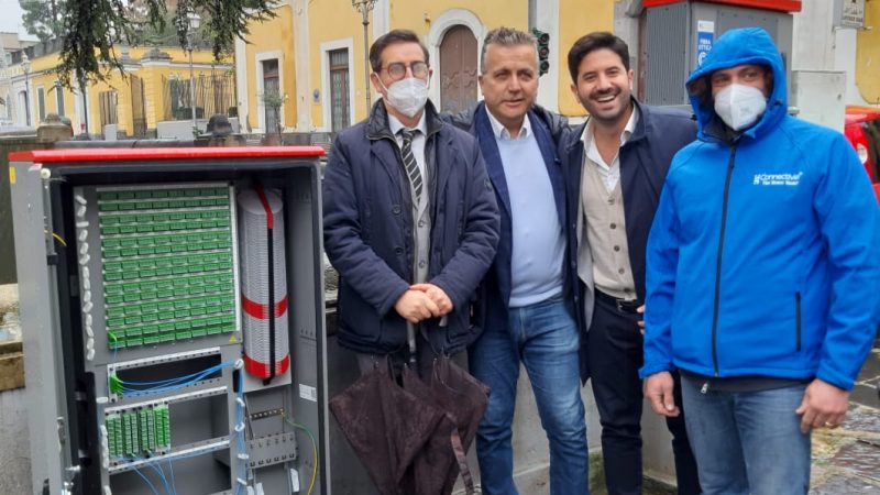 Angri: attivato I armadio stradale in fibra ottica del Sud Italia per progetto nazionale di accelerazione fibra con Connectivia e Fibercop 