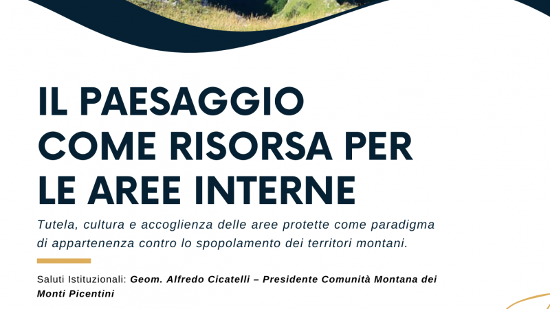 Giffoni Valle Piana: Ente Parco Regionale Monti Picentini – Comunità Montana, convegno “Il paesaggio come risorsa per le aree interne”