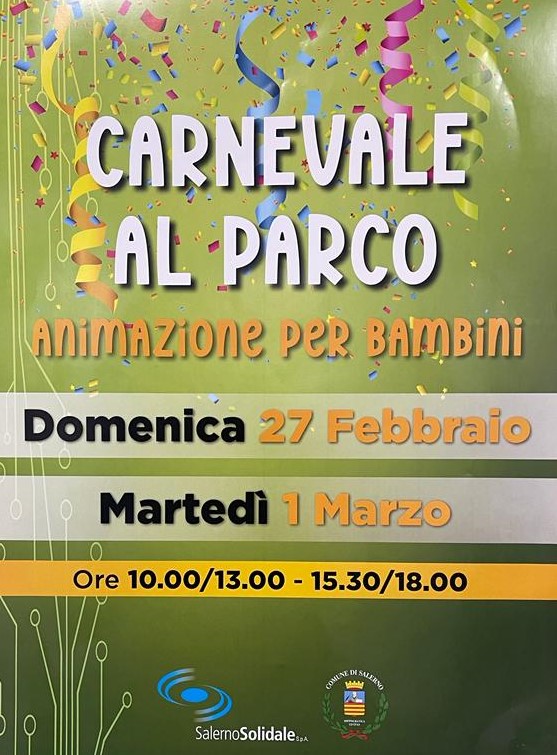 Salerno: Salerno Solidale, Carnevale a Parco Pinocchio