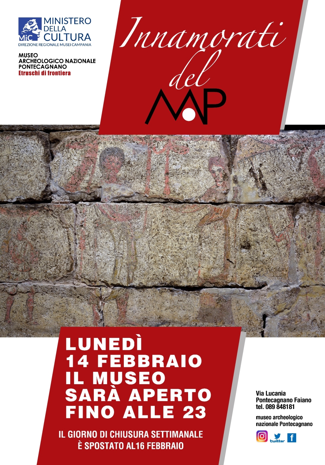 Pontecagnano Faiano: al Museo Archeologico “Innamorati del #MAP”