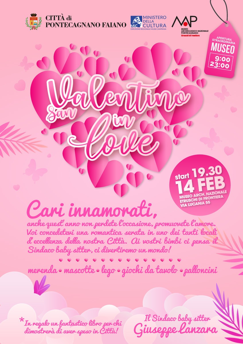  Pontecagnano Faiano: sindaco baby sitter “San Valentino in Love”