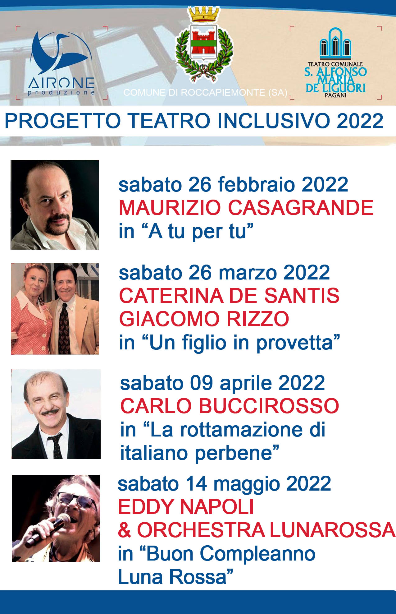 Roccapiemonte: adesione Progetto “Teatro Inclusivo” 2022