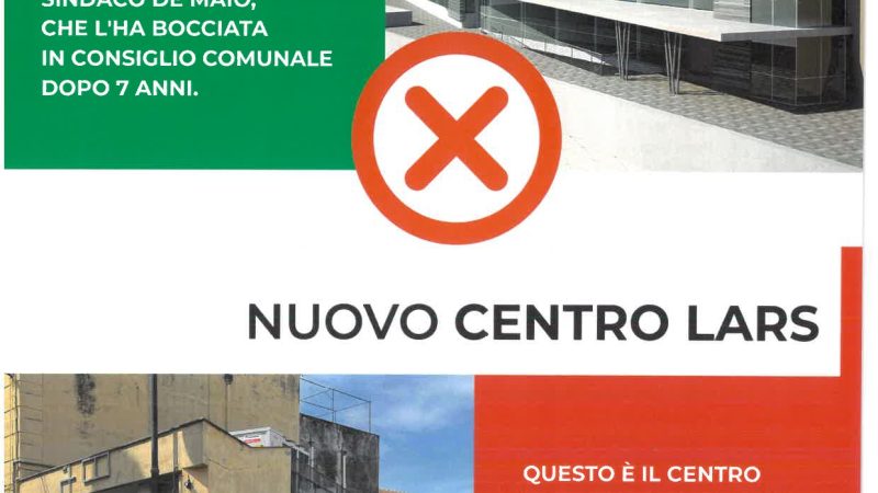 Nocera Inferiore: Villa dei Fiori, manifesto mette a confronto progetto e nuovo centro Lars 