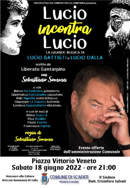 Scafati: “Lucio incontra Lucio”, grande concerto di musica italiana