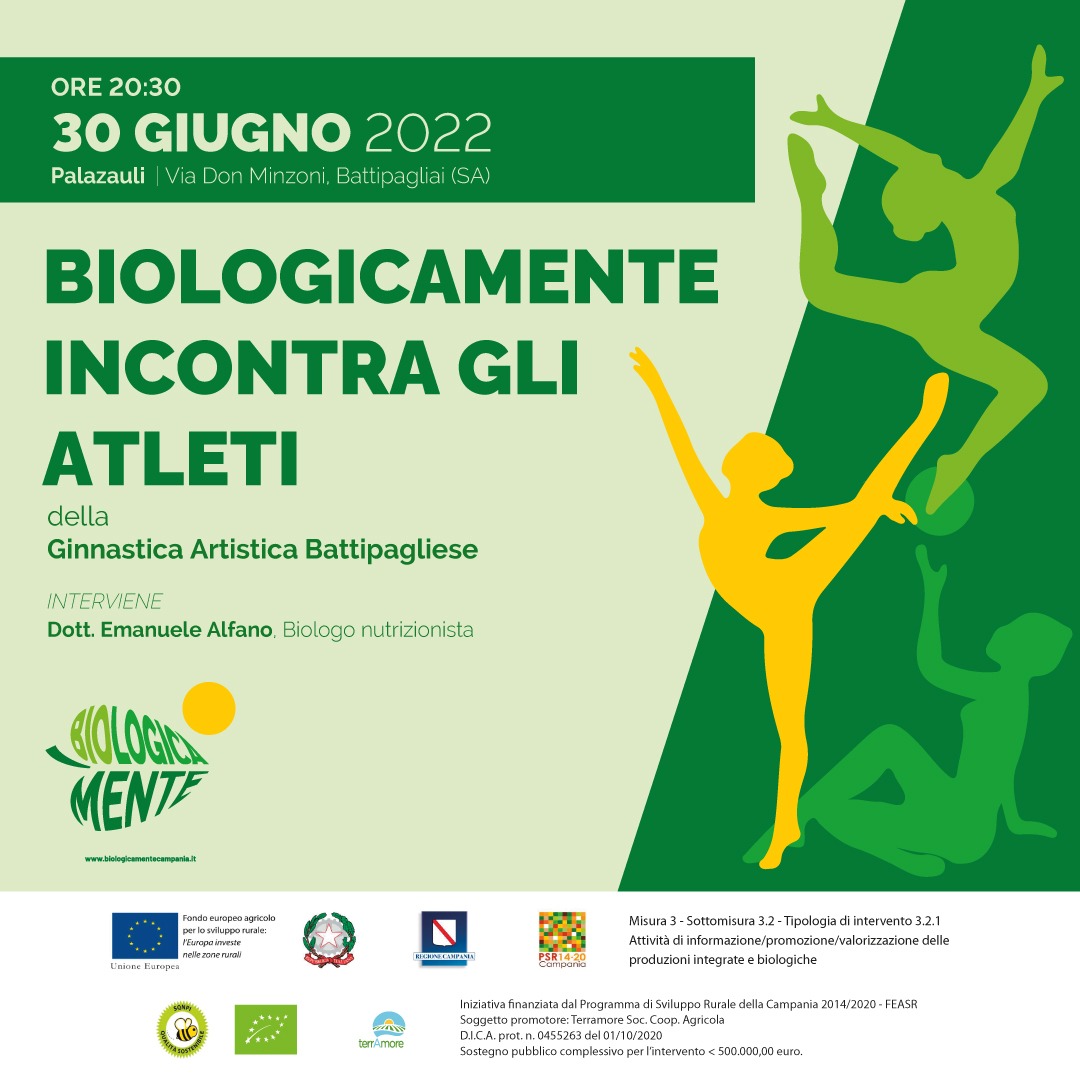 Battipaglia: Biologicamente, Sportivi e sostenibili, giusta alimentazione salva Pianeta