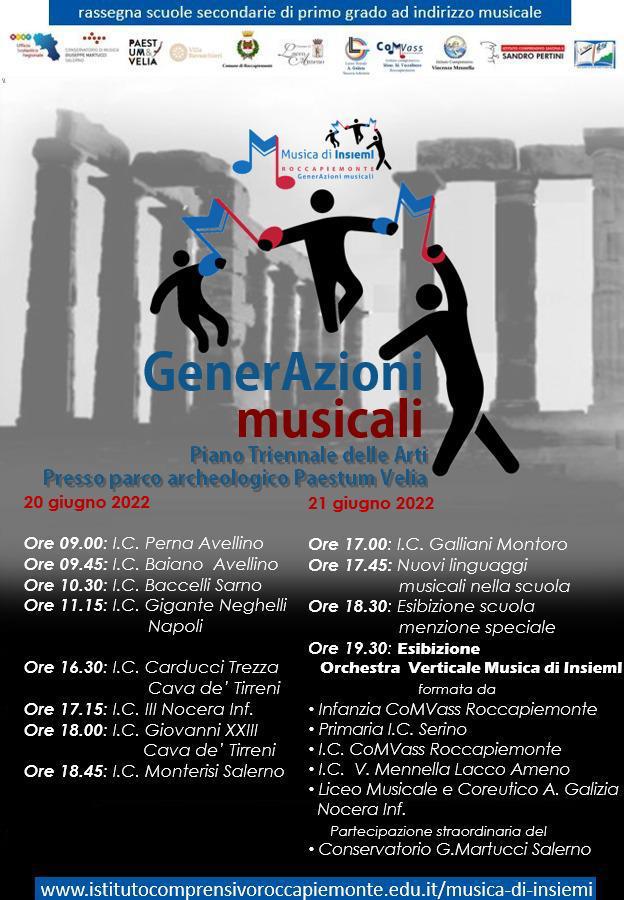 Roccapiemonte: IC COMVASS, grande attesa per IV ediz. Rassegna “Musica di InsiemI” a Paestum