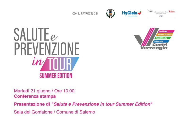 Salerno: Centri Verrengia, “Salute e Prevenzione in Tour Summer Edition”, conferenza stampa  