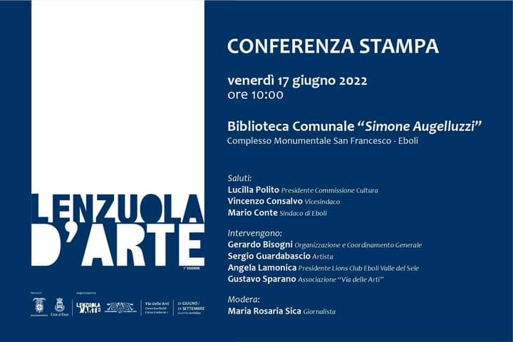 Eboli: “Lenzuola d’arte”, conferenza stampa