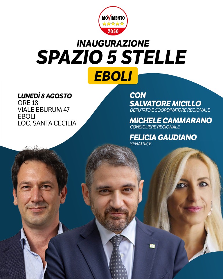 Eboli: inaugurazione sede del M5S