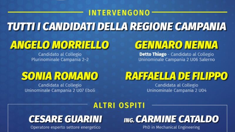Salerno: Politiche, Italia Sovrana e Popolare, chiusura campagna elettorale