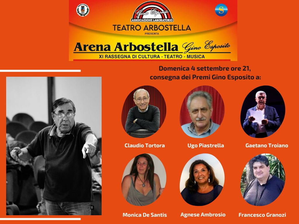 Salerno: all’Arena Arbostella chiusura XI ediz. Teatro Arbostella, consegna Premi