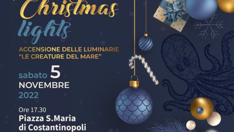 Cetara: risparmio energetico per luminarie natalizie