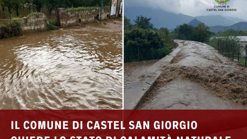 Castel San Giorgio: Amministrazione comunale, richiesto stato emergenza e calamità naturale