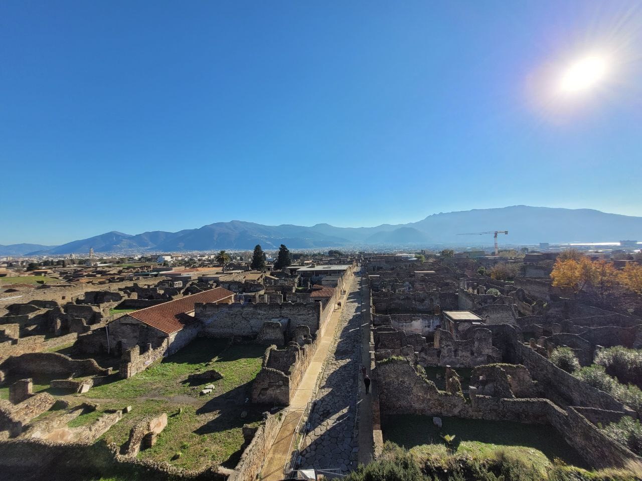 Pompei: uno sguardo su città antica da Torre di Mercurio