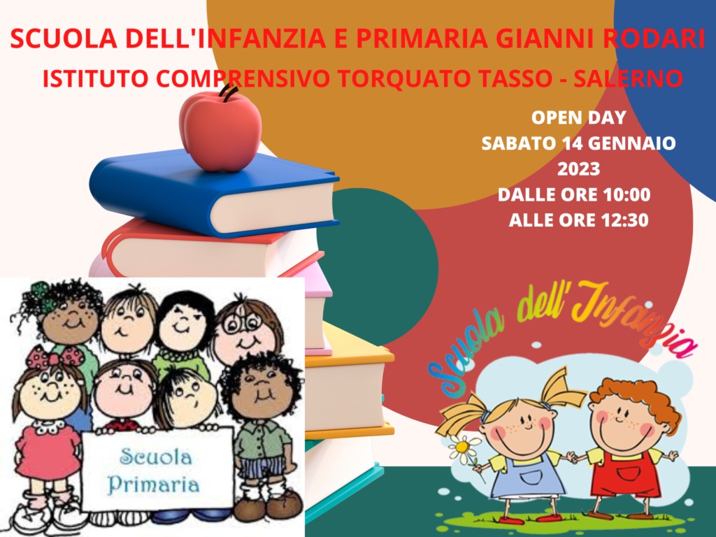 Salerno: Open Day all’IC “T. Tasso” con Plessi Infanzia e Primaria “Gianni Rodari”