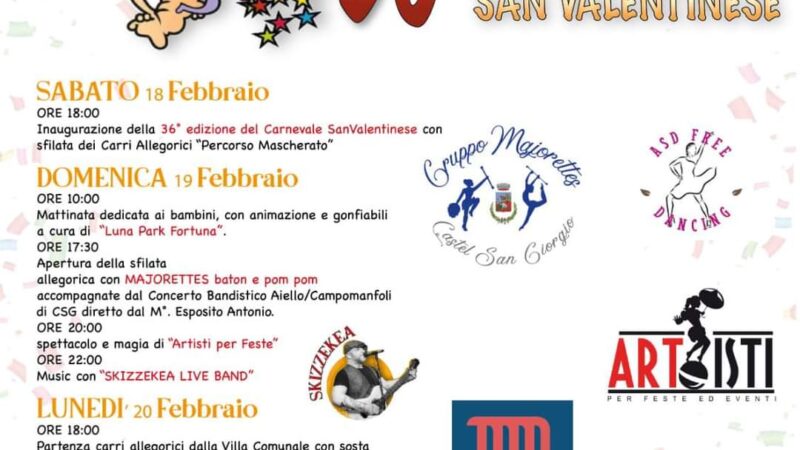 San Valentino Torio: Sindaco Strianese “Ritorna Carnevale tra frizzi e lazzi”