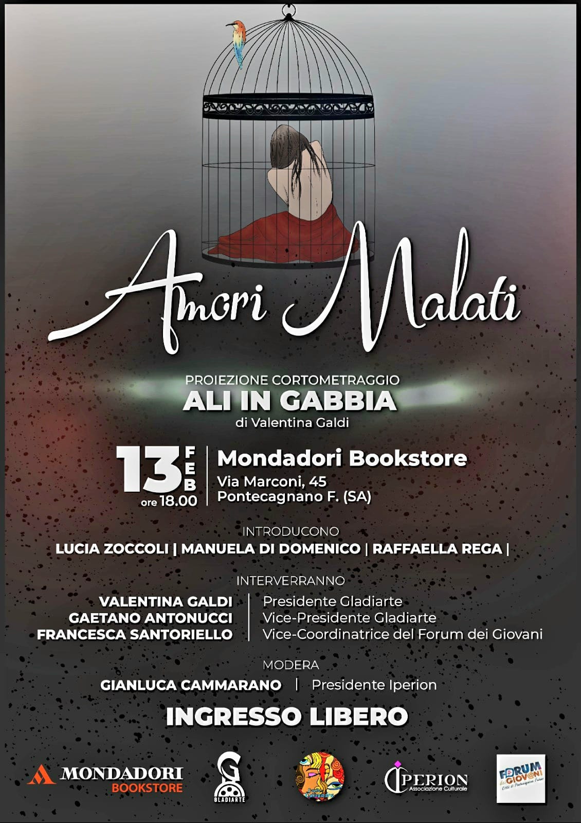 Pontecagnano Faiano: alla Mondadori Bookstore “Amori malati”