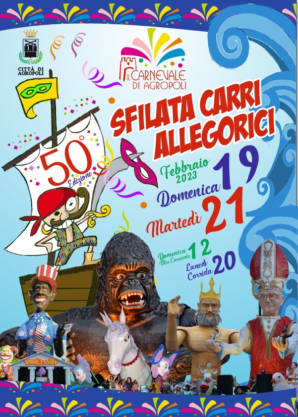 Agropoli: al via 50^ ediz. del Carnevale