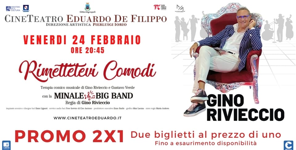 Agropoli: Gino Rivieccio e la Minale Big Band al “De Filippo”  