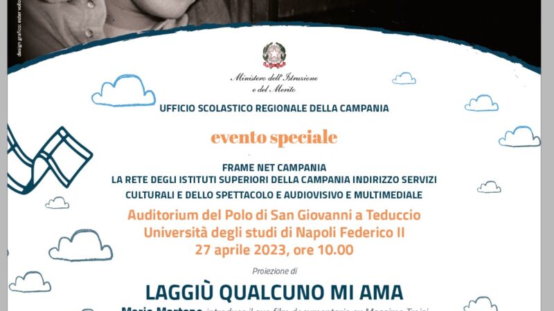 San Giovanni a Teduccio: presentazione docu-film di Mario Martone “Laggiù qualcuno mi ama” su Massimo Troisi