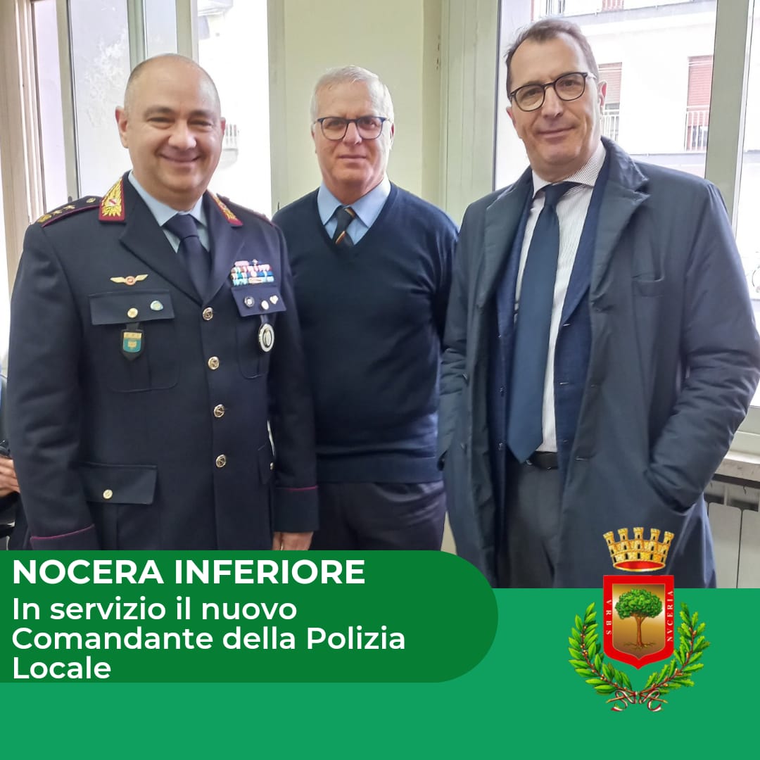 Nocera Inferiore: nuovo Comandante Polizia Locale