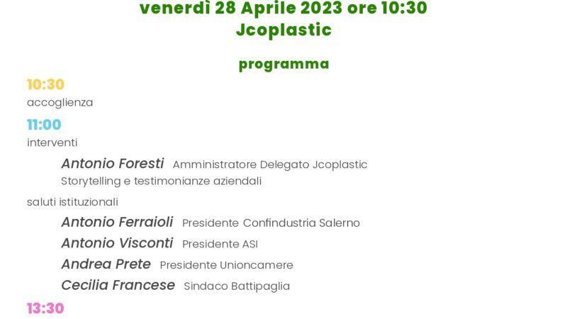 Battipaglia: 60° Jcoplastic “Celebriamo Passato con sguardo a Futuro”