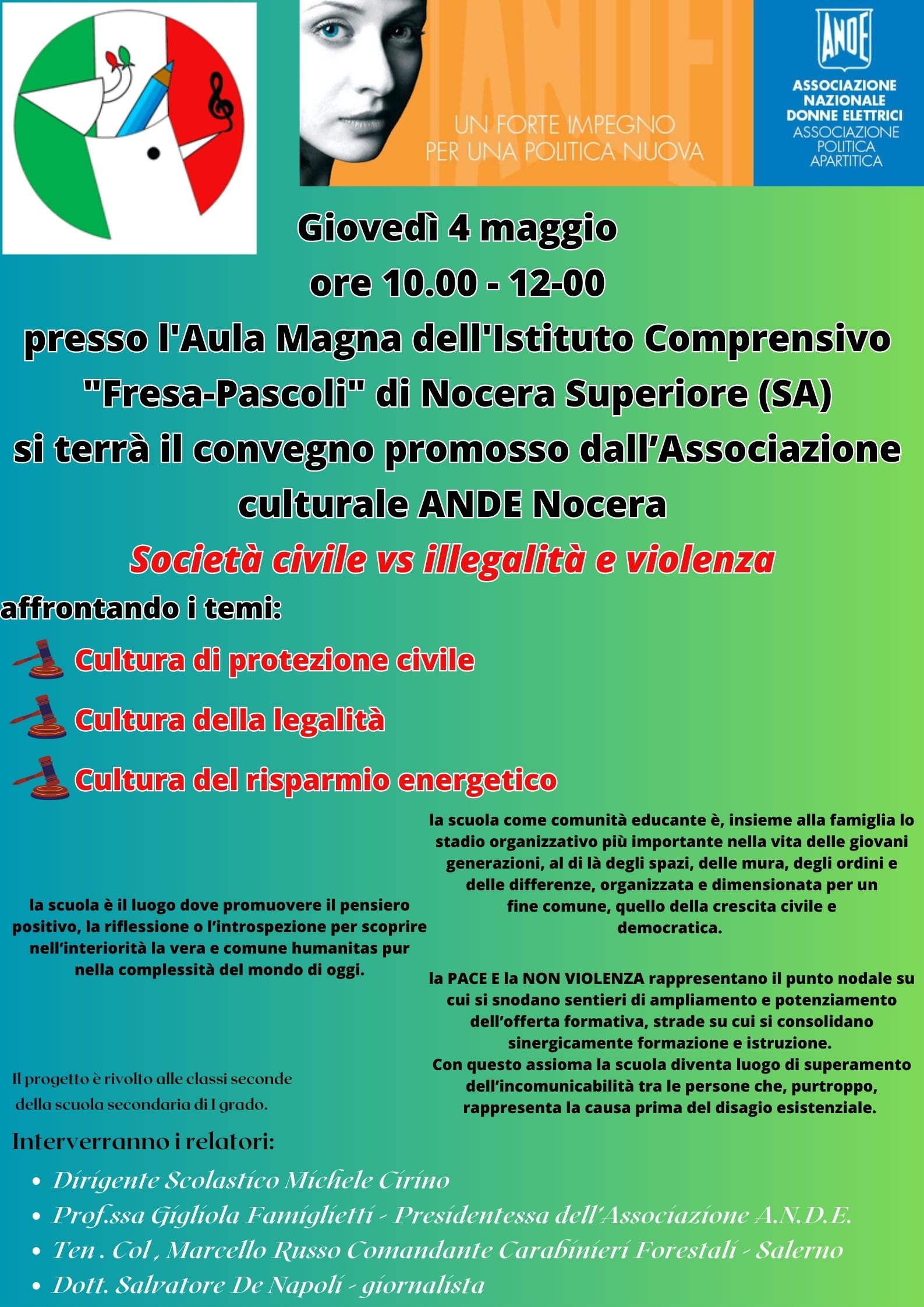 Nocera Superiore: IC “Fresa Pascoli”, incontro di formazione con Ande