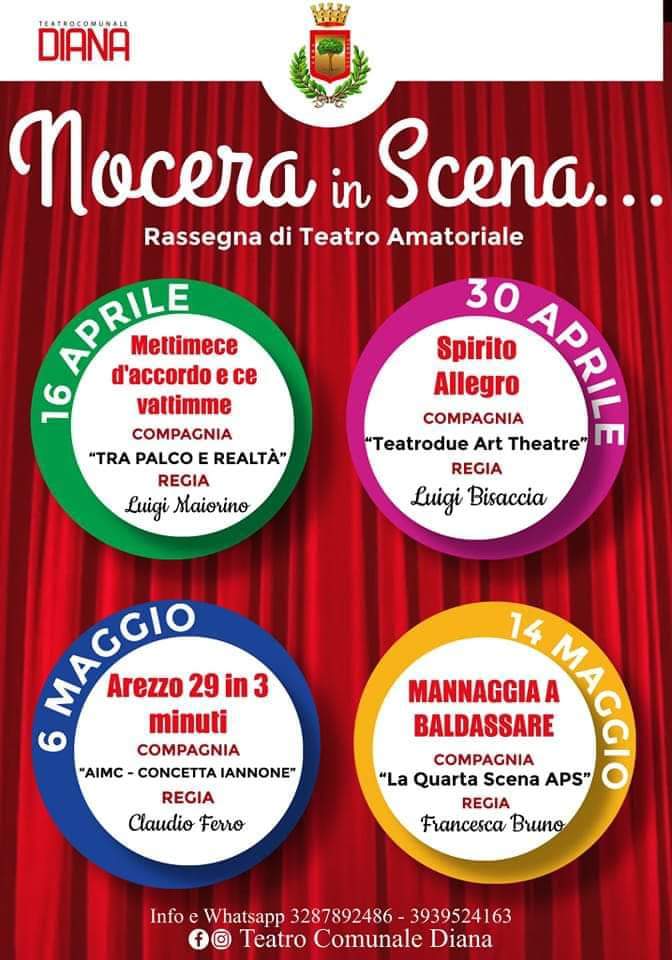 Nocera Inferiore: al via rassegna di teatro amatoriale al Diana