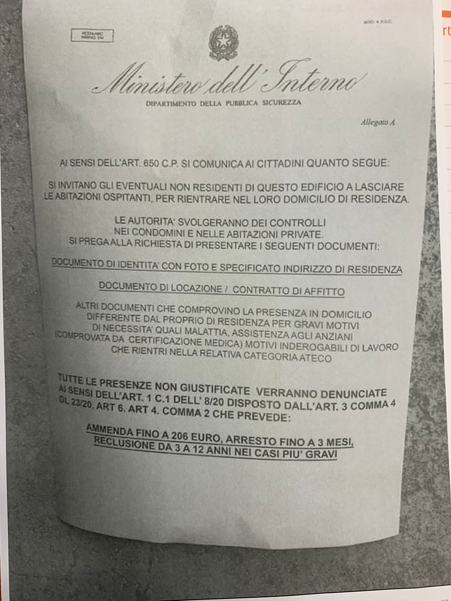 Salerno: Polizia di Stato, attenti a truffa volantino falso