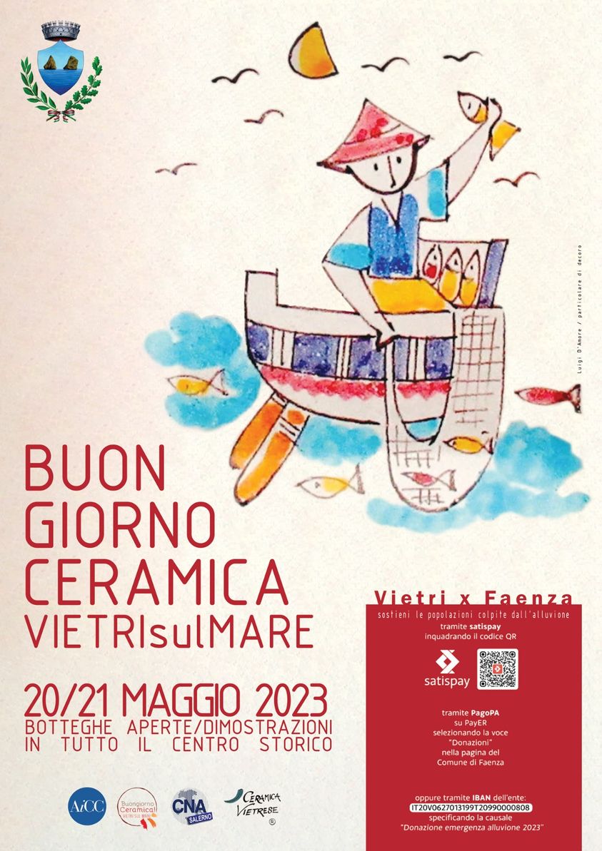 Vietri sul Mare: Sindaco De Simone “Buongiorno Ceramica tra note di solidarietà per alluvionati emiliani”