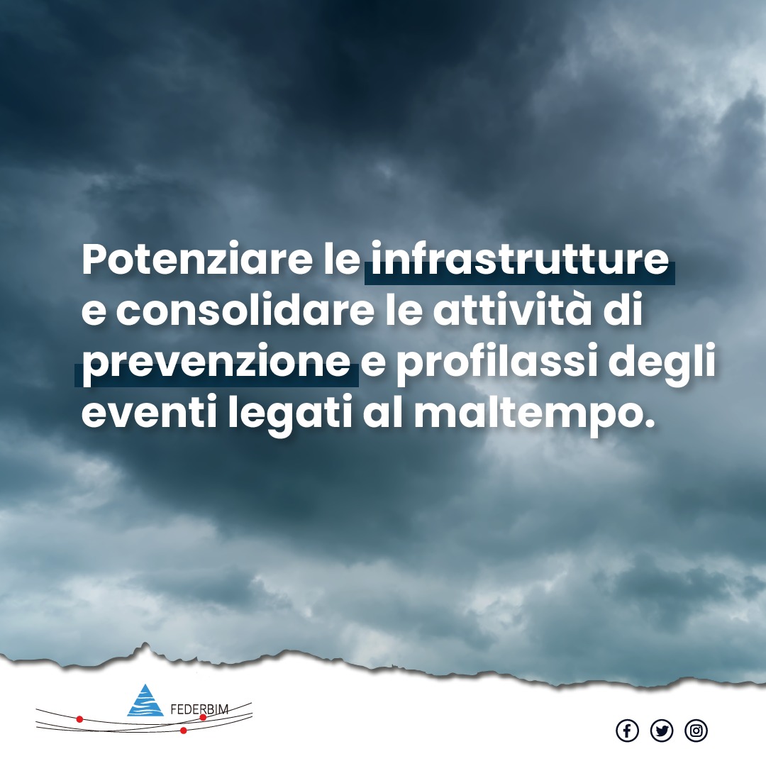 Maltempo, Federbim, solidarietà a territori colpiti 