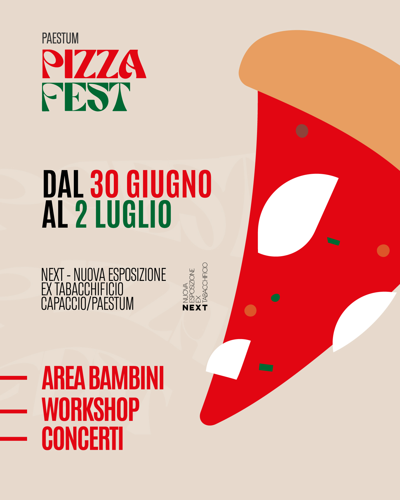 Paestum:  I ediz. Pizza Fest al Next dal 30 al 2 luglio 2023