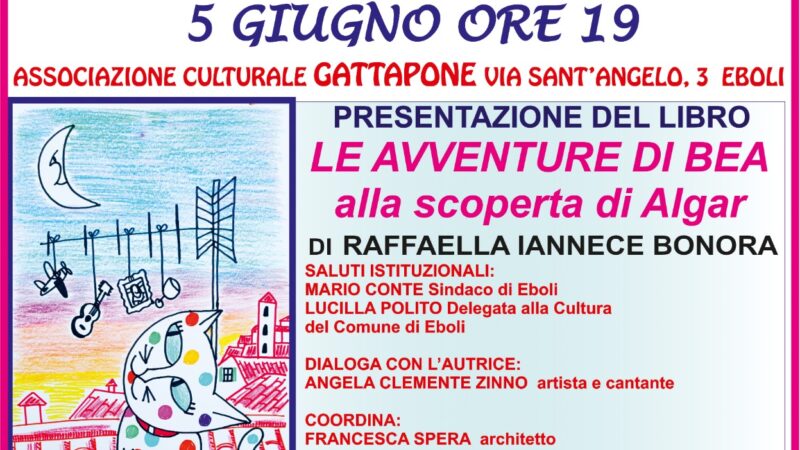 Eboli: presentazione “Le avventure di Bea” di Raffaella Iannece Bonora