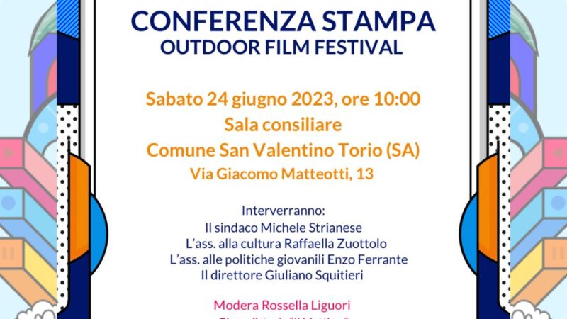 San Valentino Torio: “Outdoor Film Festival”, Sindaco Strianese “Un sogno realtà!”