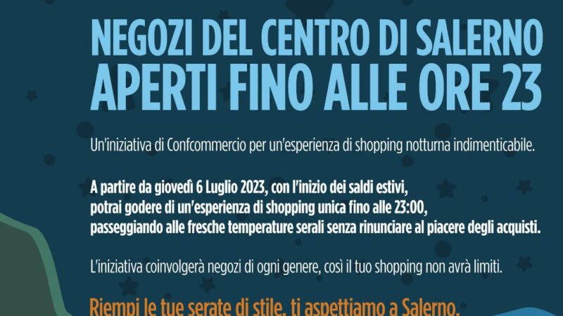 Salerno: I ediz. “Sere d’Estate- Shopping”, conferenza stampa