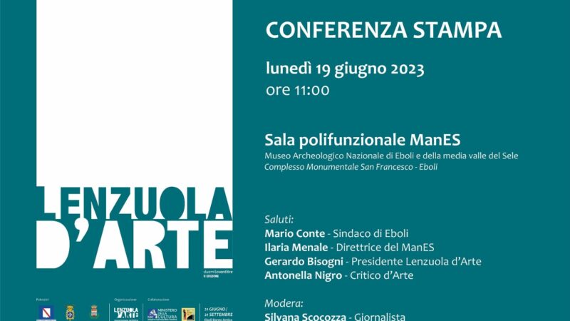 Eboli: II ediz.“Lenzuola d’Arte”, conferenza stampa  