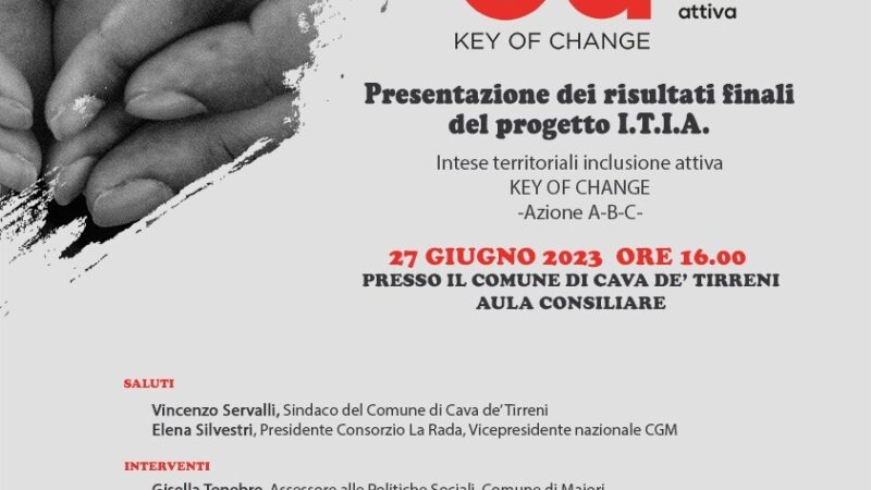 Cava de’ Tirreni: PdZ S2, evento conclusivo Progetto I.T.I.A. “Key of change”