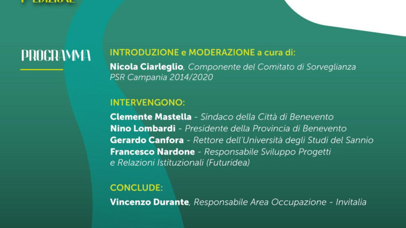 Benevento: a Musa FuturiDay, evento per creazione e consolidamento d’ impresa