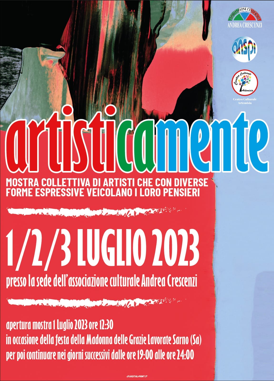 Sarno: “Artisticamente”, collettiva artistica