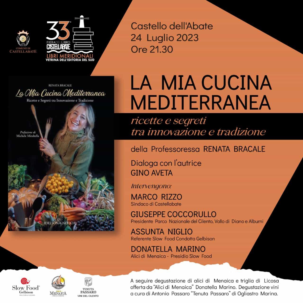 Castellabate: presentazione ricette “La Mia Cucina Mediterranea” di Renata Bracale