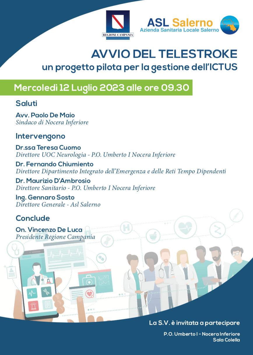 Nocera Inferiore: Ospedale, presentazione progetto pilota “Telestroke”