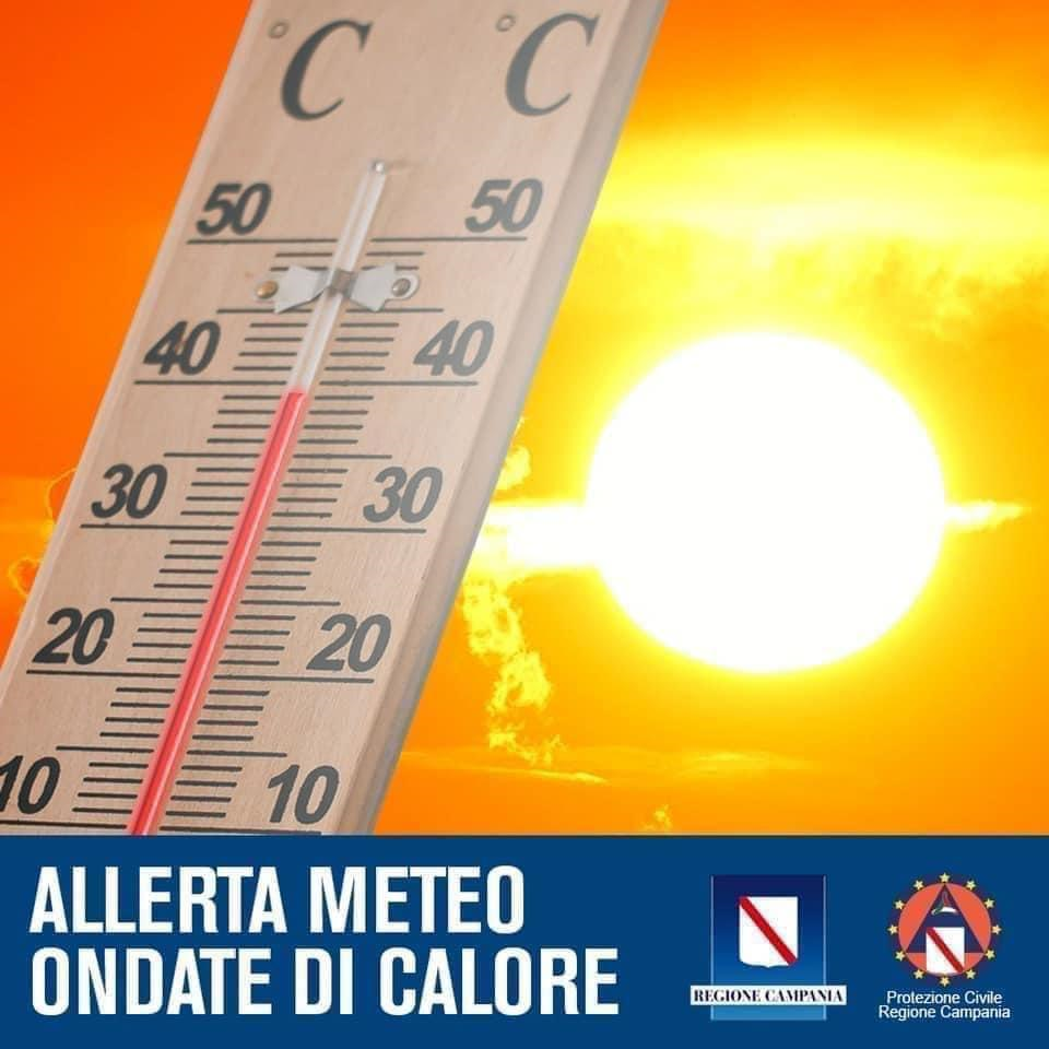 Regione Campania: Protezione Civile, prorogate ondate di calore almeno fino a 17 Agosto ’24