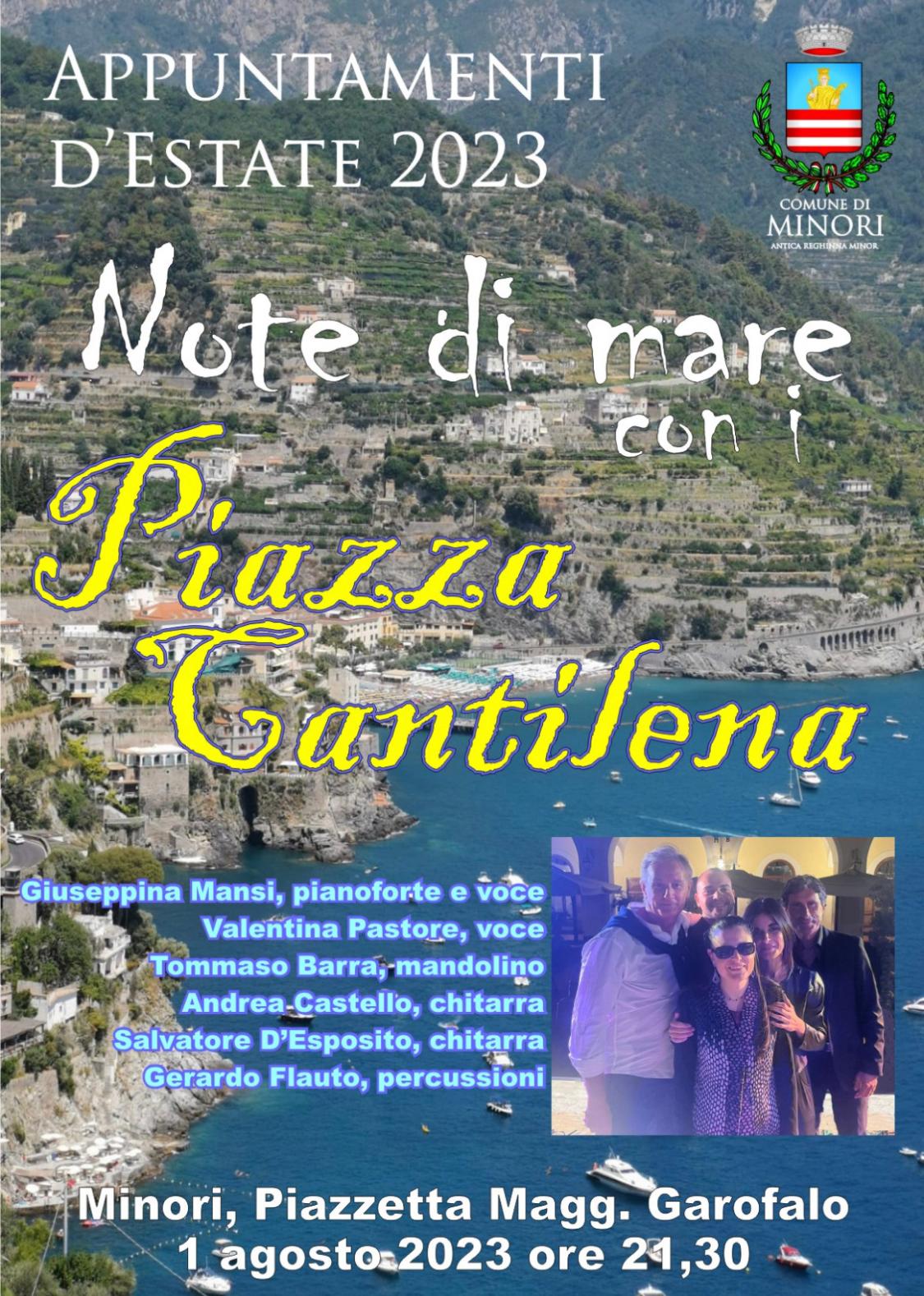 Minori: musica dal vivo con “Piazza Cantilena”