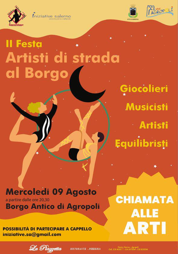 Agropoli: 9 Agosto “Artisti di strada al Borgo”