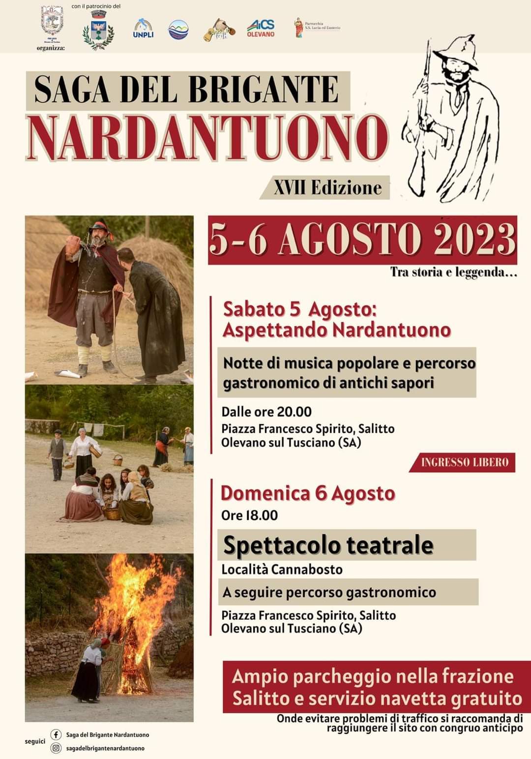 Olevano sul Tusciano: tutto pronto per “Saga del brigante Nardantuono”