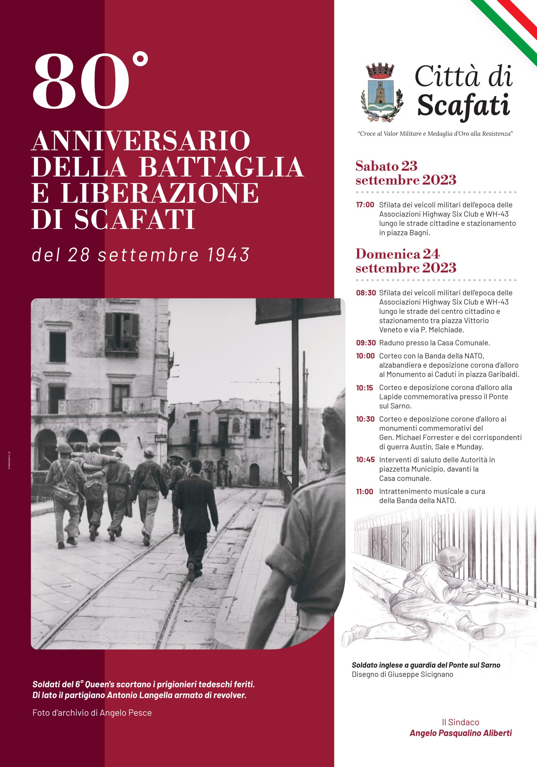 Scafati: commemorazione 80° anniversario Battaglia di Scafati