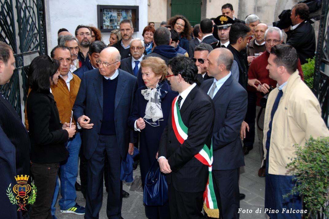 Minori: Presidente Napolitano nel 2010 in visita a Pasqua